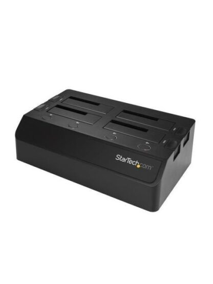 STARTECH  DOCKING STATION SDOCK4U313 USB 3.1 1X USB 3.1 4 BAHIAS SATA 2.5-3.5 PARA SSD O DISCO DURO NEGRO
