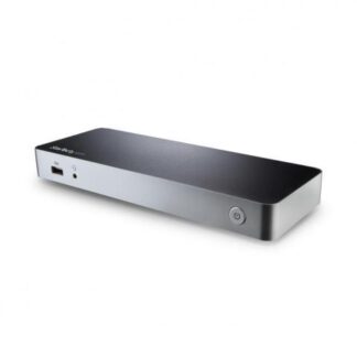 STARTECH  DOCKING STATION USB-C DE DOS PANTALLAS PARA LAPTOP 4X USB 3.0 2X HDMI NEGRO-PLATA
