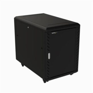 STARTECH  GABINETE PARA SERVIDOR 15U HASTA 800KG NEGRO - INCLUYE RUEDAS Y NIVELADORES