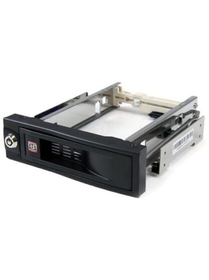 STARTECH  HSB100SATBK RACK MOVIL DE ALUMINIO DE 5.25 PARA UN DISCO DURO HDD SATA DE 3.5 SIN BANDEJA - HOT SWAP