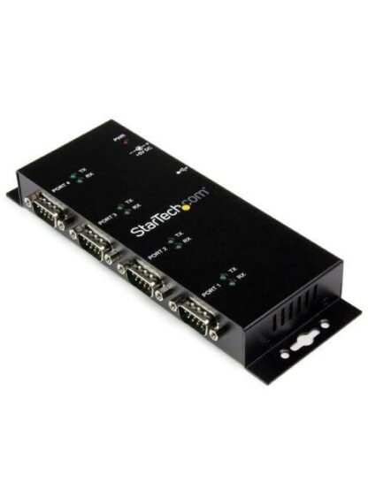 STARTECH  HUB CONCENTRADOR ADAPTADOR USB A SERIAL RS232 DB9 4 PUERTOS NEGRO