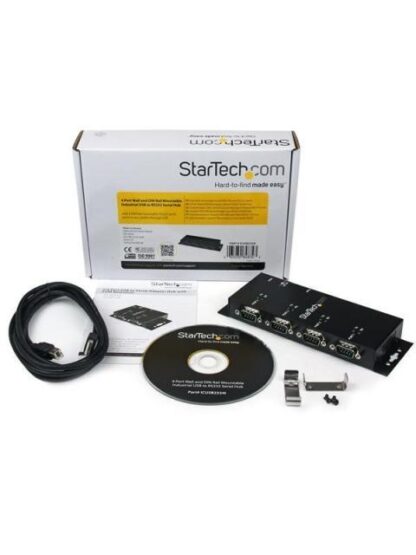 STARTECH  HUB CONCENTRADOR ADAPTADOR USB A SERIAL RS232 DB9 4 PUERTOS NEGRO - Image 7