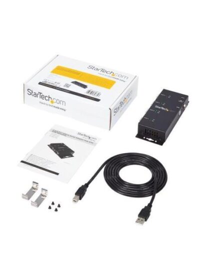 STARTECH  HUB CONCENTRADOR ADAPTADOR USB A SERIAL RS232 DB9 4 PUERTOS NEGRO - Image 8