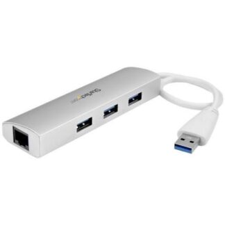 STARTECH  HUB CONCENTRADOR DE 3 PUERTOS USB A 3.0 CON ADAPTADOR DE RED ETHERNET GIGABIT
