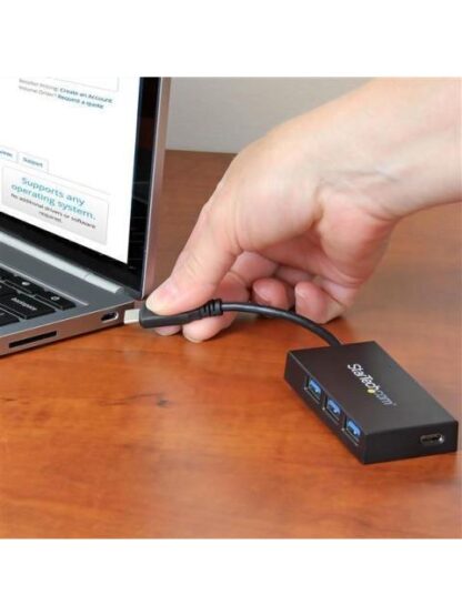 STARTECH  HUB CONCENTRADOR USB C 3.0 MACHO - 1X USB C- 3X USB A NEGRO - Image 6