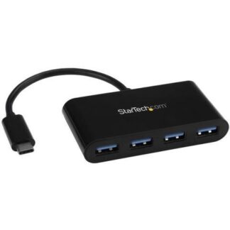 STARTECH  HUB CONCENTRADOR USB-C 3.0 USB-C MACHO - 4X USB A HEMBRA 5000 MBIT-S NEGRO