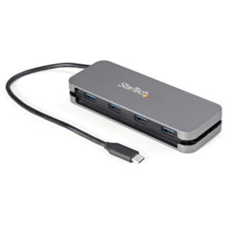 STARTECH  HUB USB 3.2 TIPO-C MACHO - 4 USB 3.2 TIPO-A HEMBRA 5000MBIT-S NEGRO-GRIS