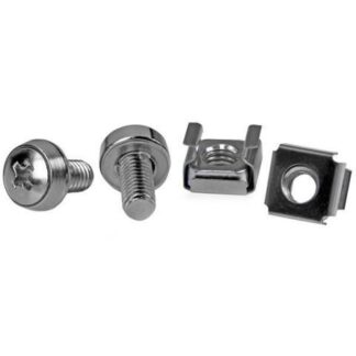 STARTECH  PACK DE 50 TORNILLOS DE MONTAJE Y TUERCAS ENJAULADAS M6 PARA RACK GABINETE DE SERVIDORES