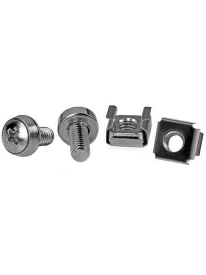 STARTECH  PACK DE 50 TORNILLOS DE MONTAJE Y TUERCAS ENJAULADAS M6 PARA RACK GABINETE DE SERVIDORES