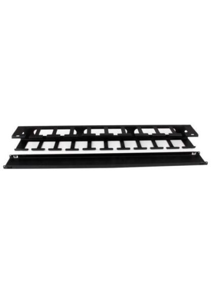 STARTECH  PANEL CANALETA HORIZONTAL DE 1U CON CUBIERTA PARA GESTION DE CABLEADO EN RACKS Y PERFORACIONES LATERALES