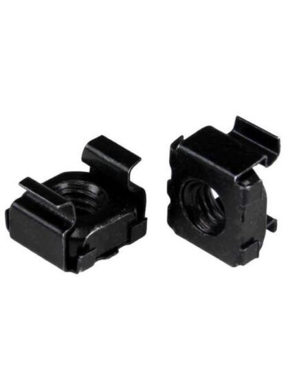 STARTECH  PAQUETE DE 100 TUERCAS ENJAULADAS M6 NEGRO