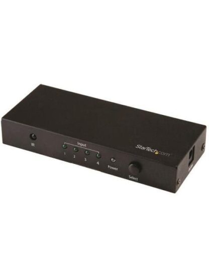 STARTECH  SWITCH CONMUTADOR AUTOMATICO HDMI DE 4 PUERTOS NEGRO