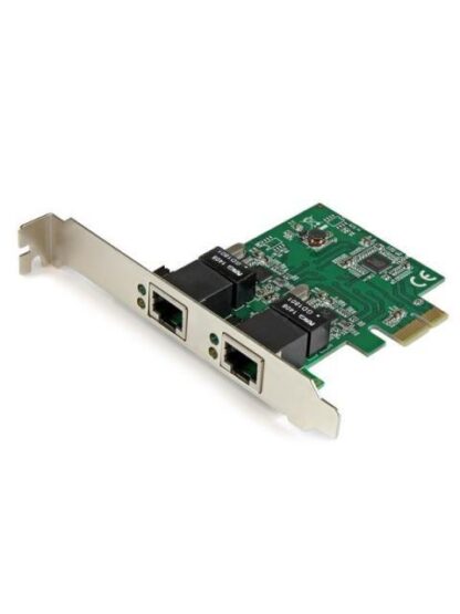 STARTECH  TARJETA DE RED NIC PCI EXPRESS PERFIL BAJO DE 2 PUERTOS GIGABIT ETHERNET RJ-45