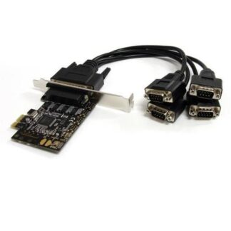 STARTECH  TARJETA PCI EXPRESS PEX4S553B ALAMBRICO CON 4 PUERTOS RS232 CON CABLE MULTICONECTOR