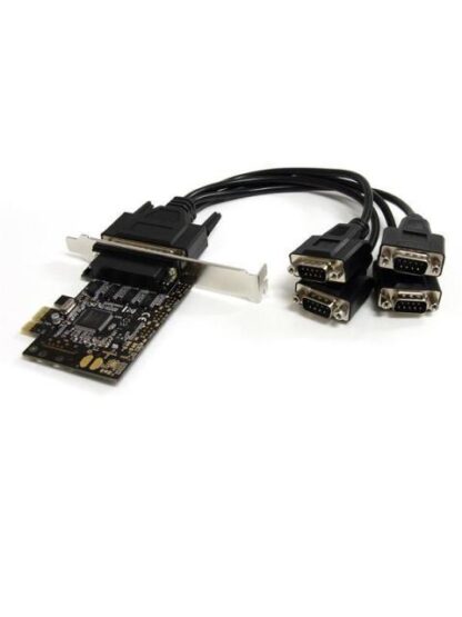 STARTECH  TARJETA PCI EXPRESS PEX4S553B ALAMBRICO CON 4 PUERTOS RS232 CON CABLE MULTICONECTOR