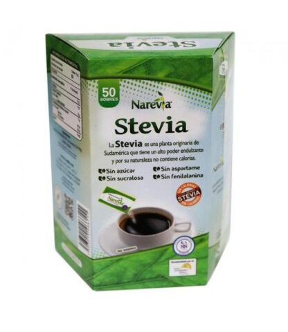 STEVIA ENDULZANTE NATURAL C 50 SOBS. NAREVIA ENDULZANTE