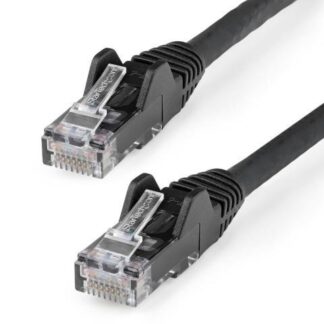 STRATECH  CABLE PATCH CAT6 UTP SIN ENGANCHES RJ-45 MACHO - RJ-45 MACHO 1 METRO NEGRO