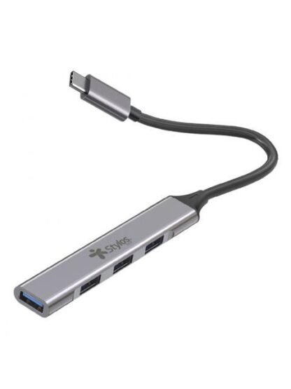 STYLOS HUB USB C MACHO - 4X USB 2.0 HEMBRA 480 MBIT-S GRIS - Image 2