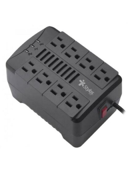 STYLOS REGULADOR STRE480B 480W ENTRADA 120V SALIDA 120V 8 CONTACTOS