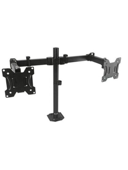 STYLOS SOPORTE DE ESCRITORIO PARA 2 MONITORES 13 - 32 MAX. 8KG NEGRO - ¡COMPRA Y RECIBE $50 DE SALDO DE REGALO EN TU PROXIMA COMPRA!