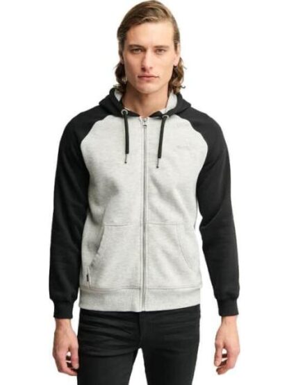 SUDADERA ABIERTA CON CAPUCHA GRIS NEXT CO