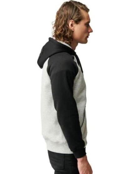 SUDADERA ABIERTA CON CAPUCHA GRIS NEXT CO - Image 3