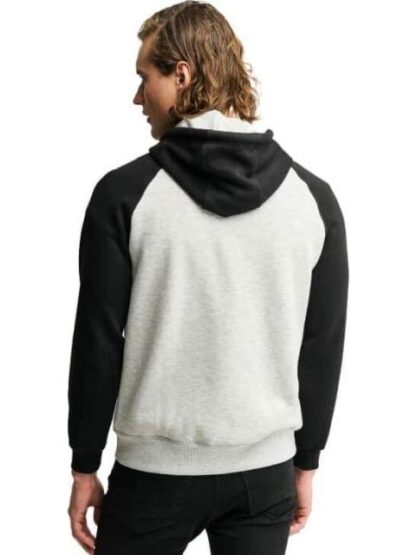 SUDADERA ABIERTA CON CAPUCHA GRIS NEXT CO - Image 4