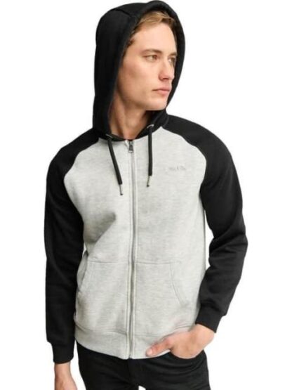 SUDADERA ABIERTA CON CAPUCHA GRIS NEXT CO - Image 5