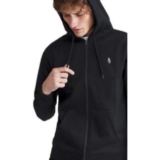 SUDADERA ABIERTA CON CAPUCHA NEGRO HPC POLO
