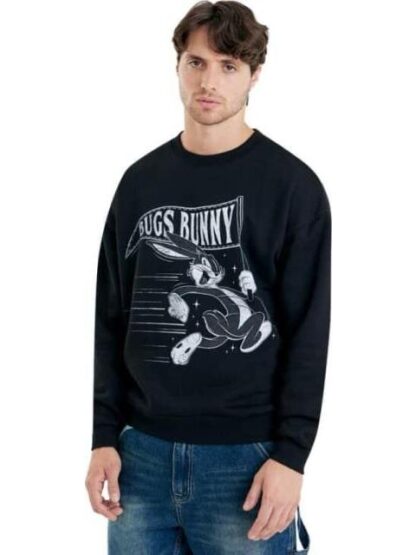 SUDADERA BUGS BUNNY NEGRO LOONEY TUNES - Image 2