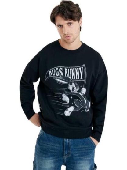SUDADERA BUGS BUNNY NEGRO LOONEY TUNES - Image 5
