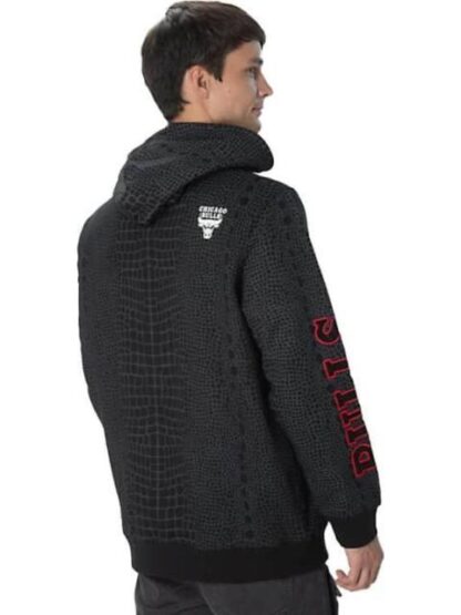 SUDADERA BULLS HOOD NEGRO NBA - Image 5