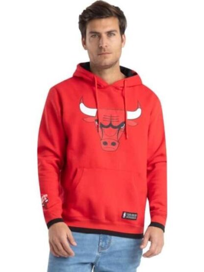 SUDADERA BULLS ROJO NBA