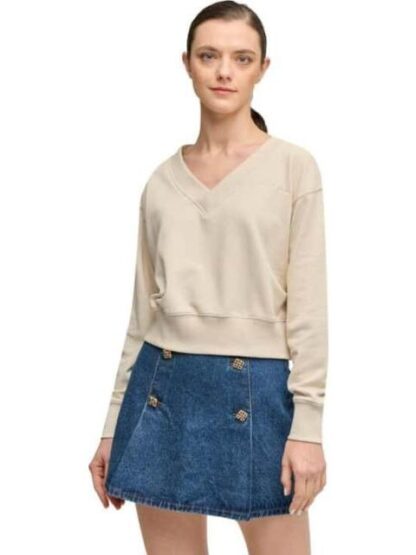 SUDADERA CASUAL BEIGE LOVE TO LOUNGE