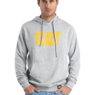 SUDADERA CAT CON CAPUCHA GRIS CATERPILLAR