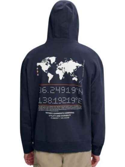 SUDADERA CERRADA CON CAPUCHA AZUL MARINO NEXT CO - Image 2