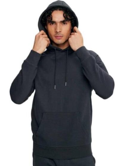 SUDADERA CERRADA CON CAPUCHA GRIS HARD SODA - Image 5