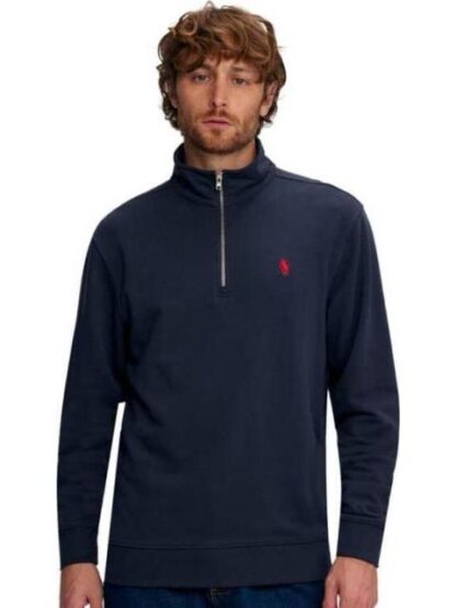 SUDADERA CERRADA SIN CAPUCHA AZUL MARINO HPC POLO
