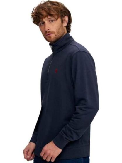 SUDADERA CERRADA SIN CAPUCHA AZUL MARINO HPC POLO - Image 4