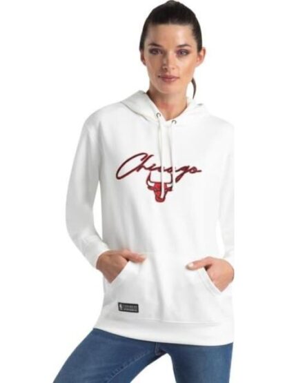 SUDADERA CHICAGO BULLS BLANCO NBA