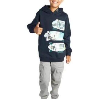 SUDADERA CON CAPUCHA AZUL MARINO NEXT CO