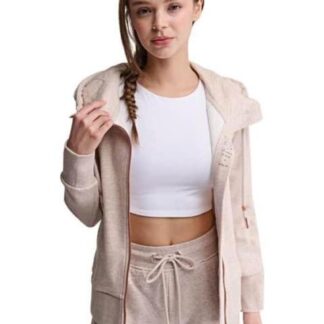 SUDADERA CON CAPUCHA BEIGE HOLLY LAND