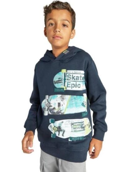 SUDADERA CON CAPUCHA AZUL MARINO NEXT CO - Image 2