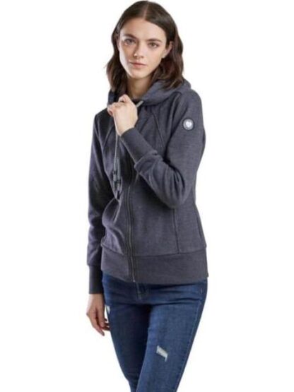 SUDADERA CON CAPUCHA GRIS HOLLY LAND