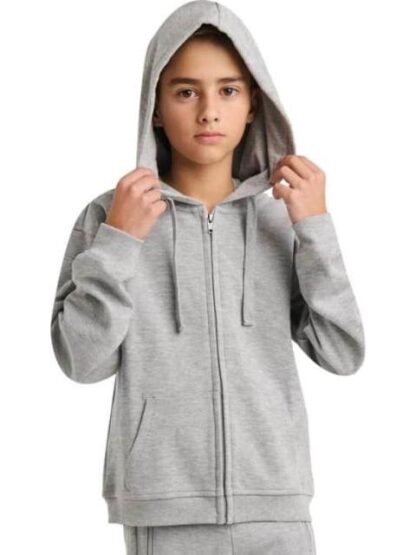 SUDADERA CON CAPUCHA GRIS NEXT CO - Image 4