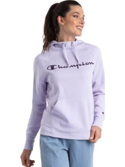 SUDADERA CON CAPUCHA LILA CHAMPION