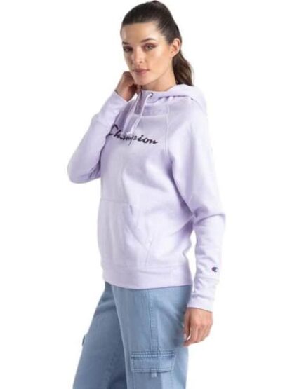 SUDADERA CON CAPUCHA LILA CHAMPION - Image 4