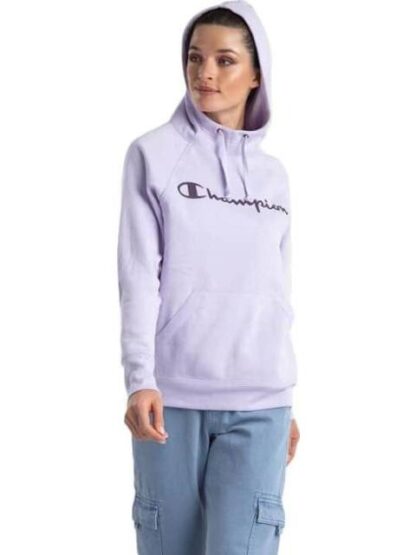 SUDADERA CON CAPUCHA LILA CHAMPION - Image 5