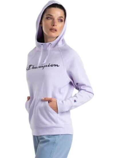 SUDADERA CON CAPUCHA LILA CHAMPION - Image 6