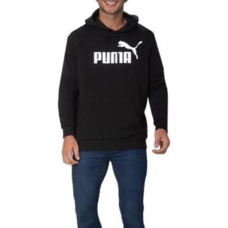 SUDADERA CON CAPUCHA LOGOTIPO GRANDE BLANCO/NEGRO PUMA